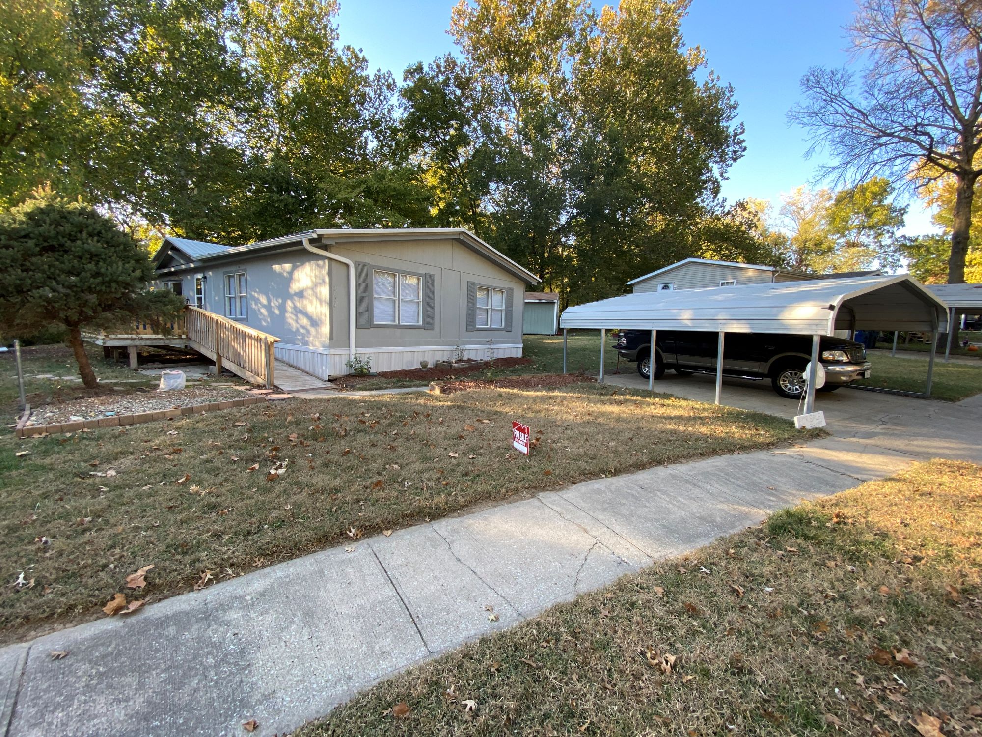 Yard and carport